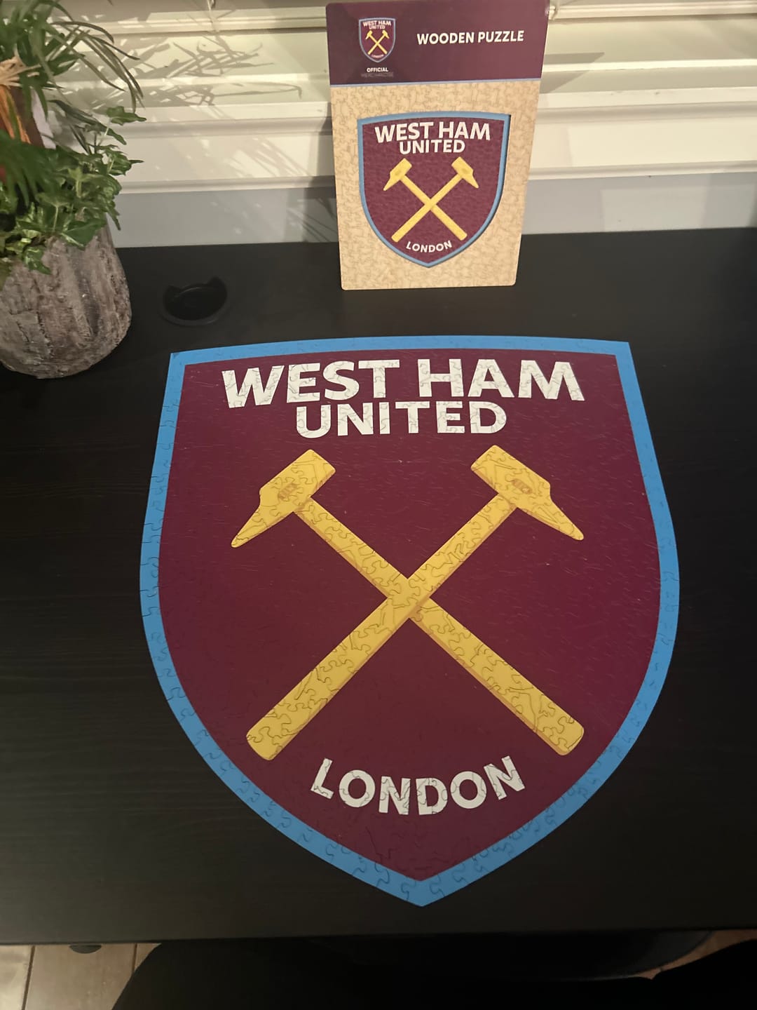 Customer photo review of West Ham United FC® Logo - Wooden Puzzle