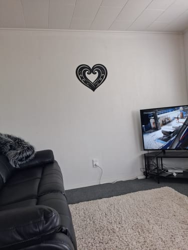 Customer photo review of Koru Wave Heart Wall Decor