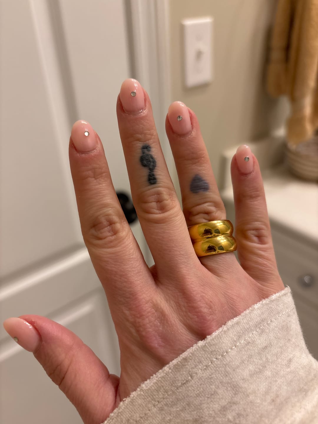 Customer photo review of Birdie Stack Ring