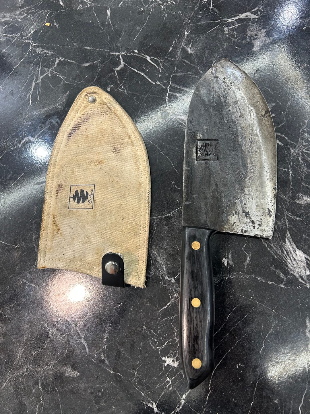 Customer photo review of Galba 7.3" Butcher Knife