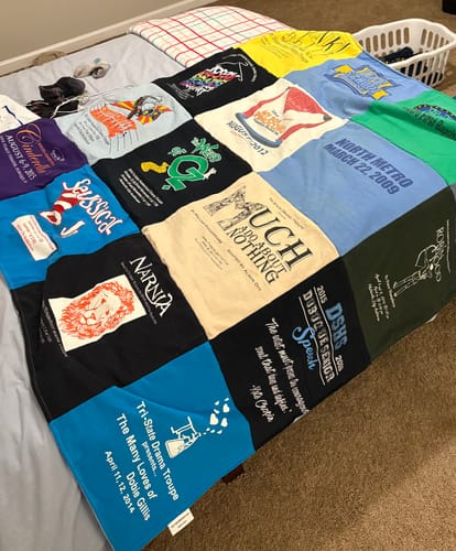 Customer photo review of Classic T-Shirt Blanket
