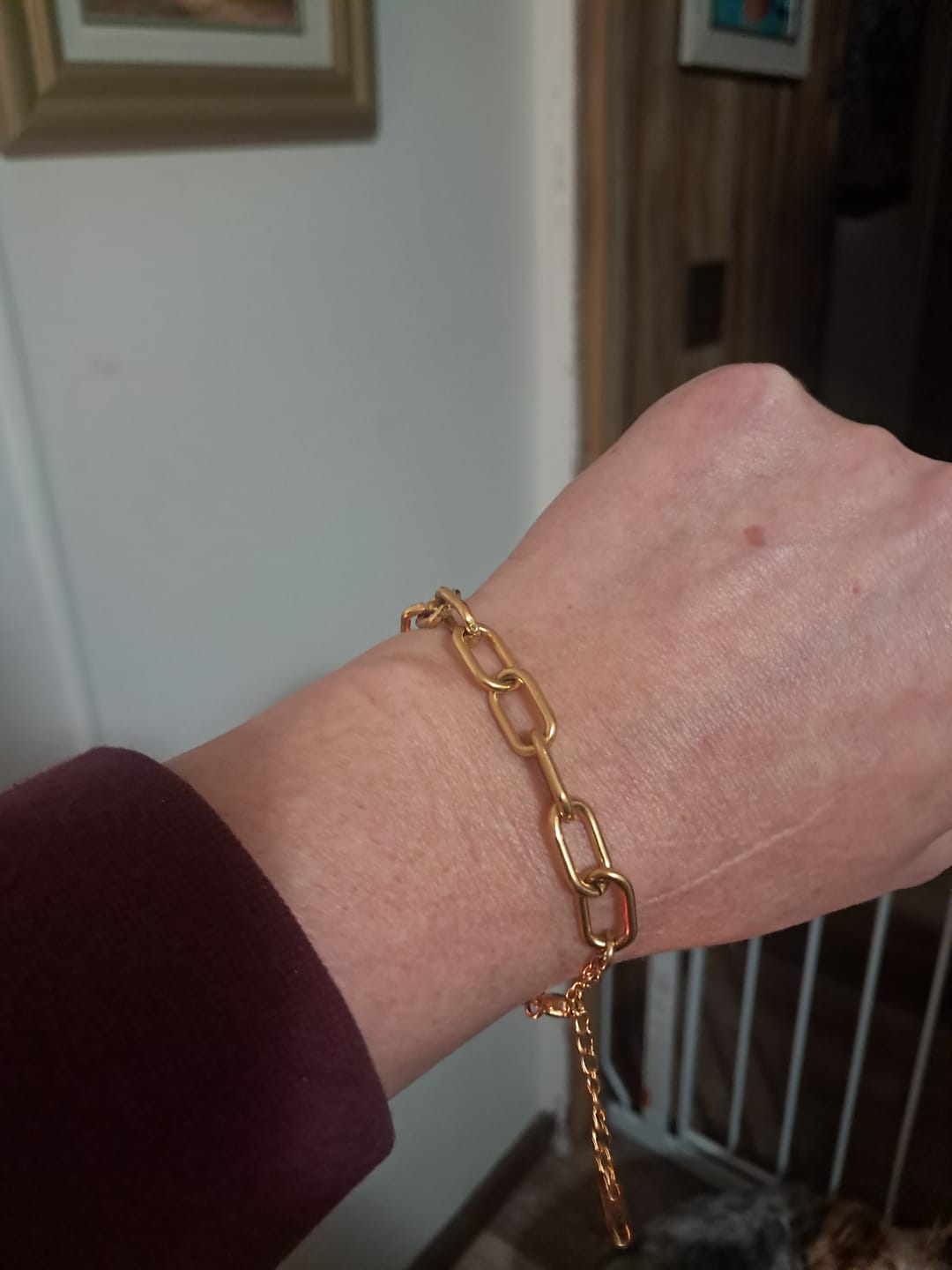 Customer photo review of Tulum Chunky Paperclip Bracelet (Bundle)