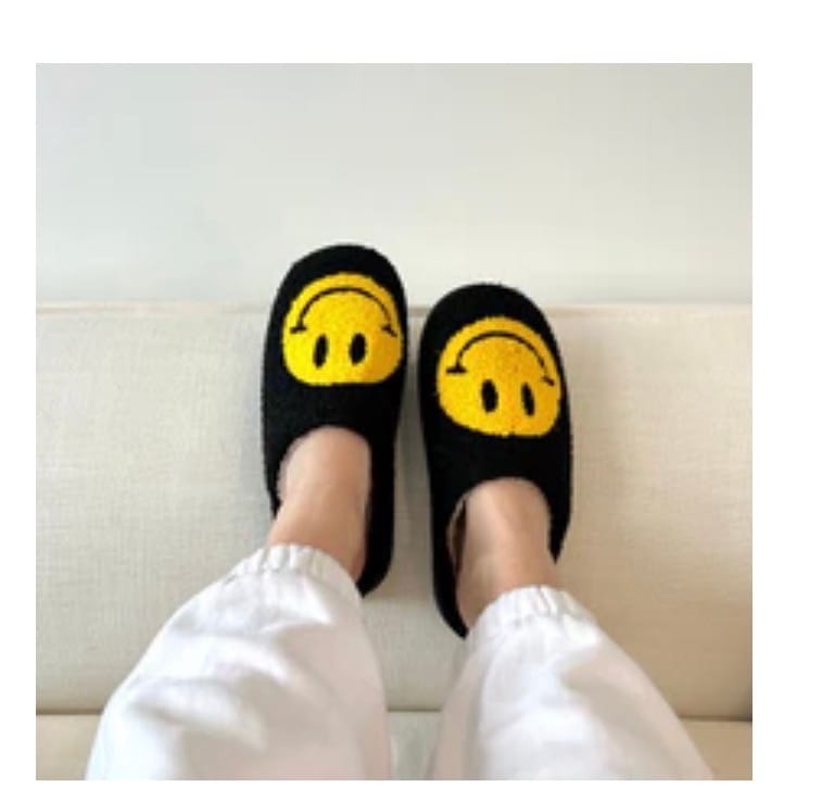 Customer photo review of Happy Face Slippers