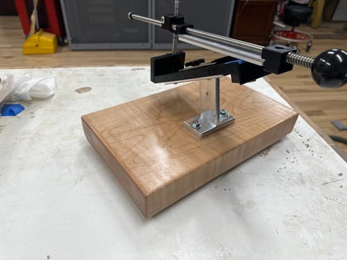 Customer photo review of Premium Cutting Board Feet - Brass/Stainless Steel