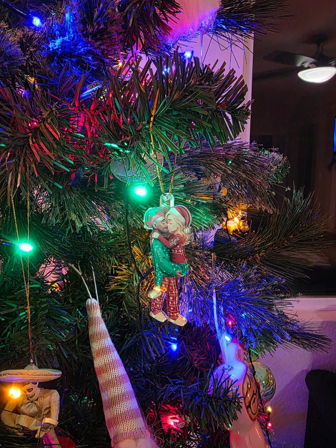 Customer photo review of Christmas Gifts For Husband And Wife - Personalized Acrylic Ornament