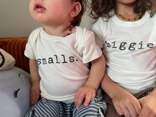 Customer photo review of graphic tee | smalls