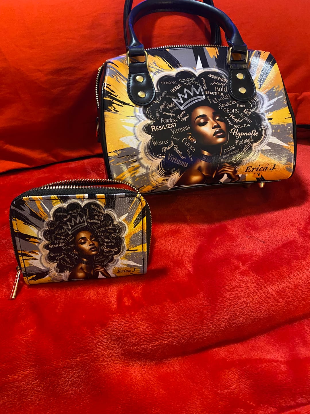 Customer photo review of Melaniva Solar Halo Leather Mini Satchel Deal