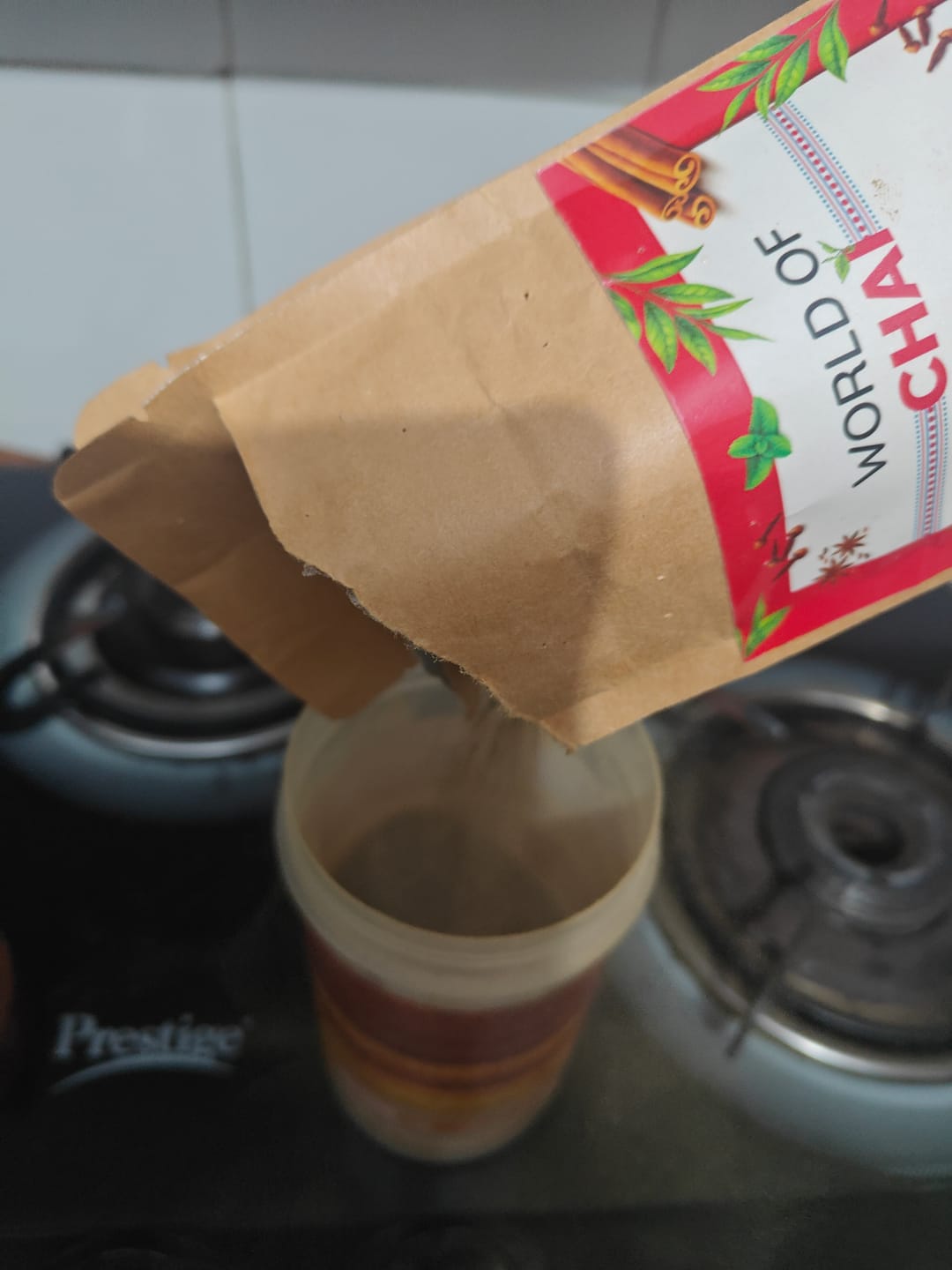 Customer photo review of Signature Indian Masala Chai with Tulsi, saffron and 13 ayurvedic herbs and spices