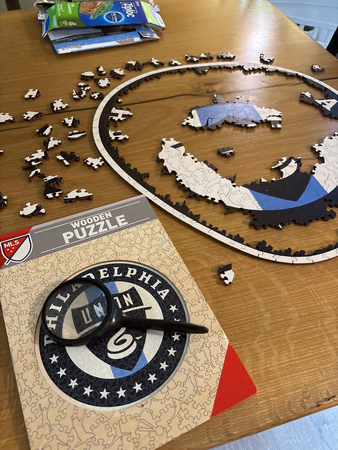Customer photo review of Philadelphia Union® Logo - Wooden Puzzle