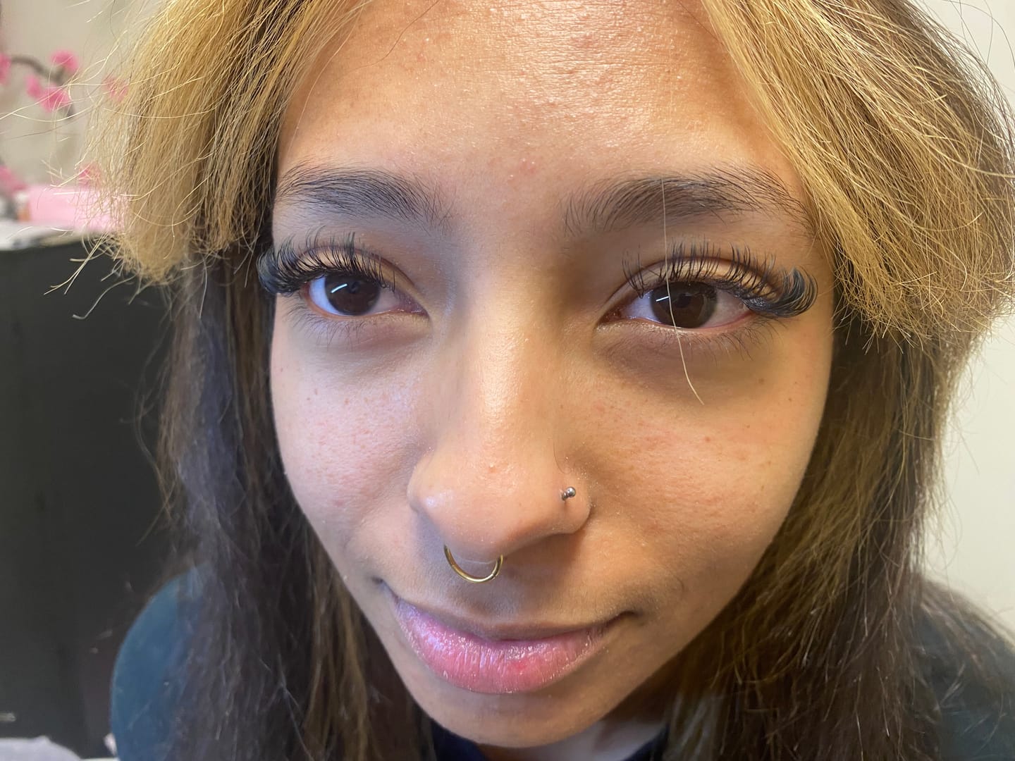 Customer photo review of 7D Spike Fan Lashes