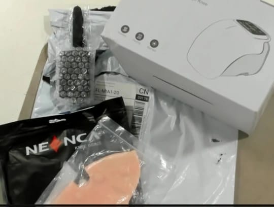 Customer photo review of Smart Heated Cordless Knee Massager - Fast Joint Pain Relief & Recovery