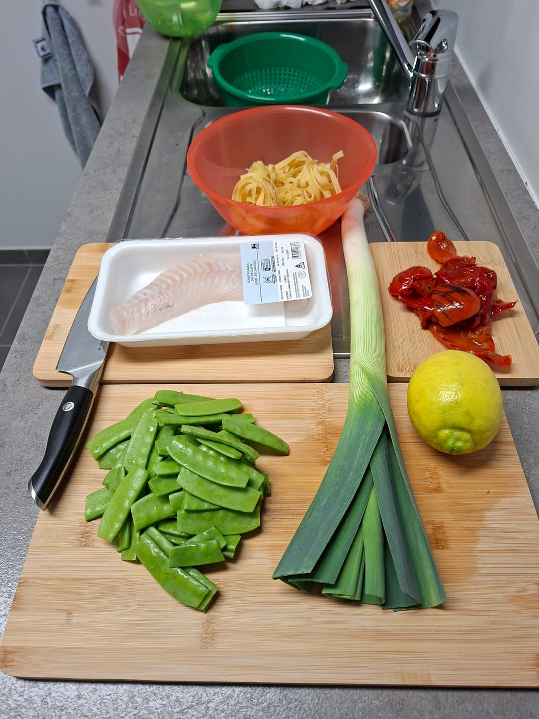 Customer photo review of Cookinglife Snijplankenset Bamboe 3-Delige