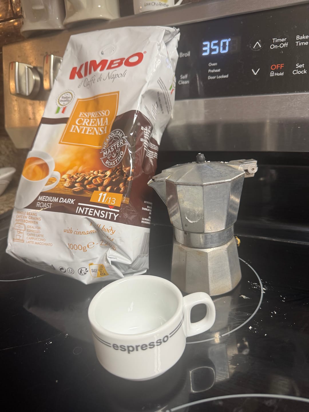 Customer photo review of Crema Intensa - Whole Bean Coffee 2.2lb Bag