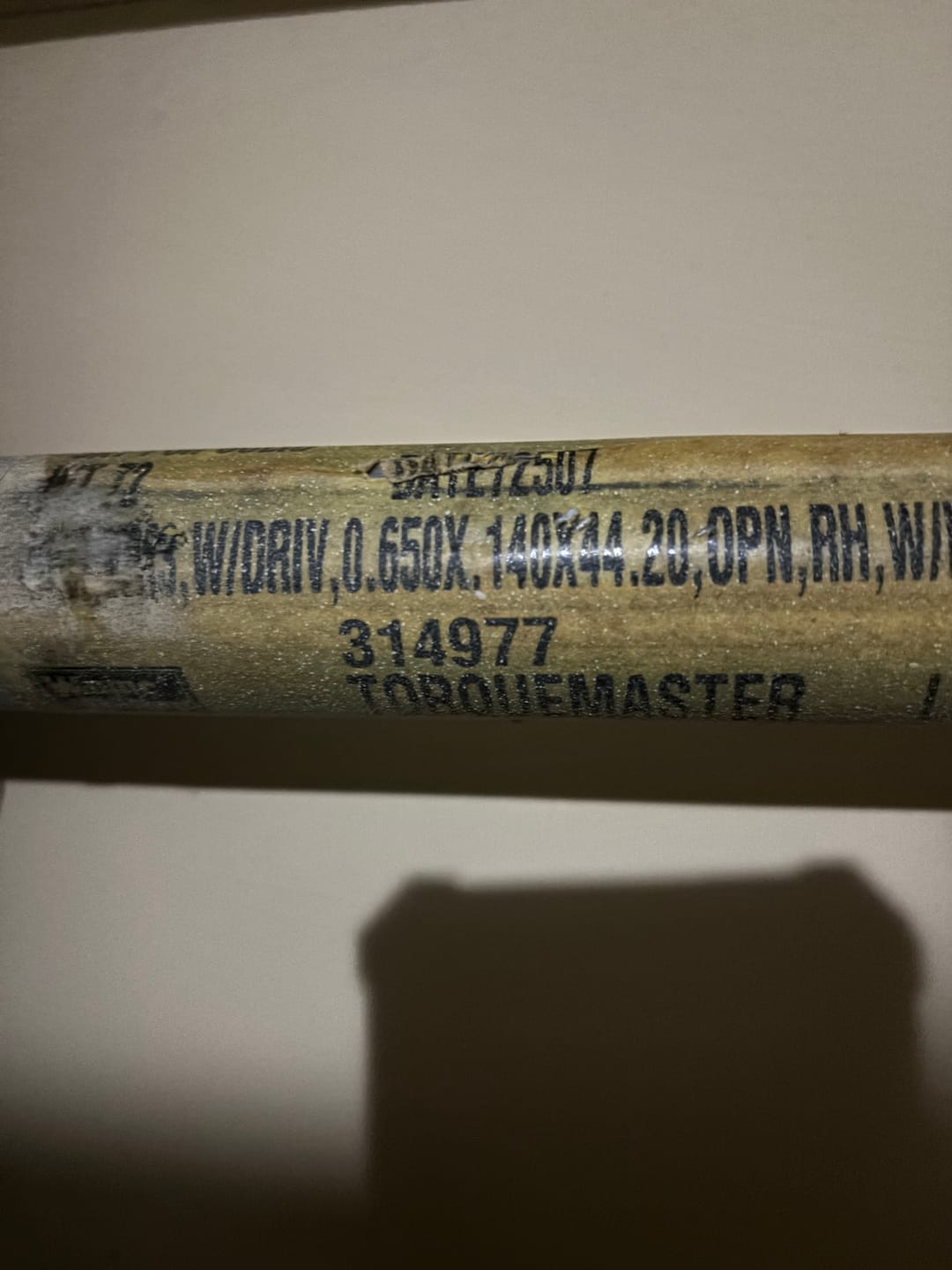 Customer photo review of 0.140X44.20 | TorqueMaster Plus Spring | TMP/TM3