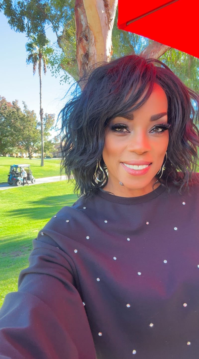 Customer photo review of Motown Tress Let's Lace Swiss Lace Deep Part Wig - LSDP FARA