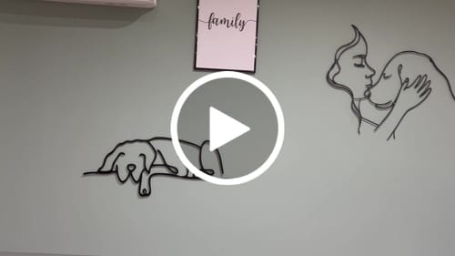 Customer video review of Décoration Murale Métal - Amoureux des chiens (V.03)