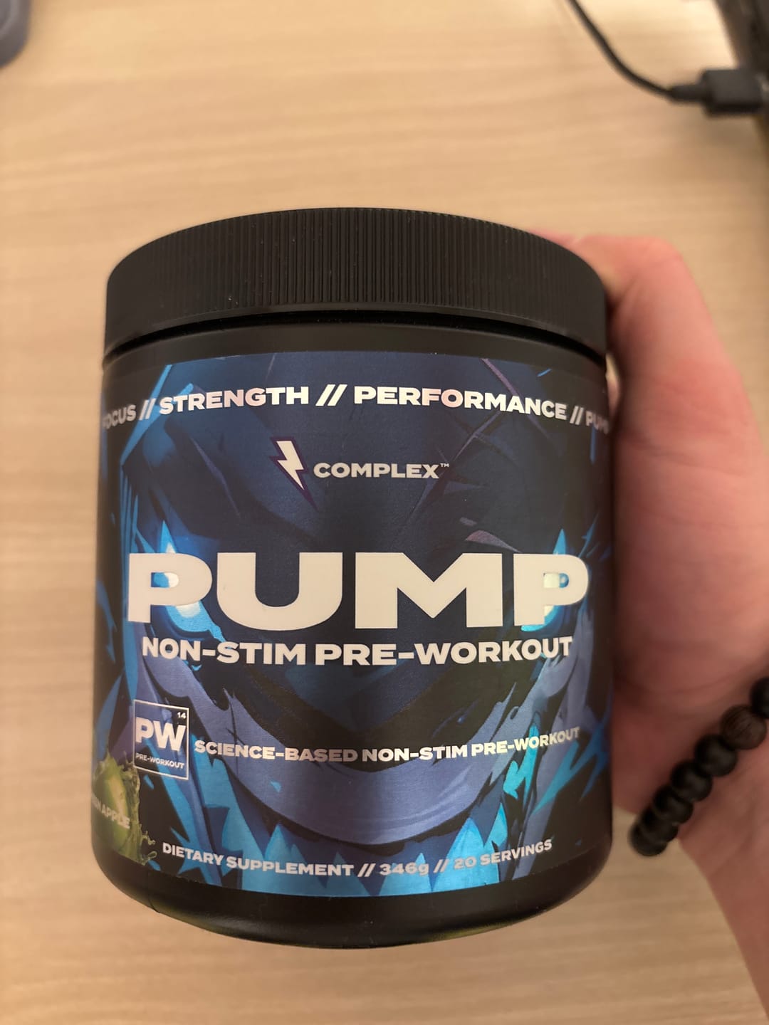 Customer photo review of Pump Non-Stim Pre-workout