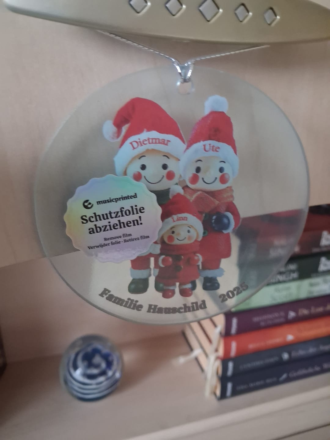 Customer photo review of Familienmitglieder mit 1-9 Personen - Personalisierter Baumschmuck