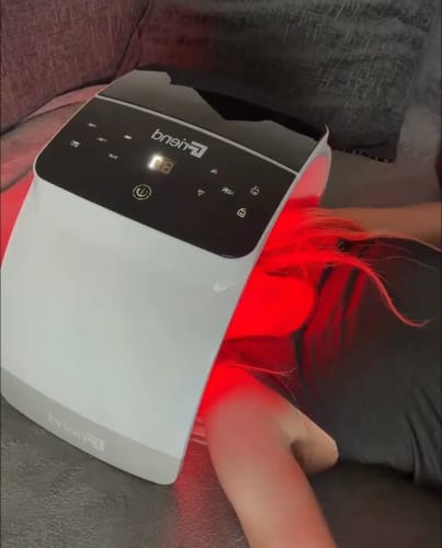 Customer photo review of FriendRedLight™ 7-Wavelength Red Light Therapy Device 2.0