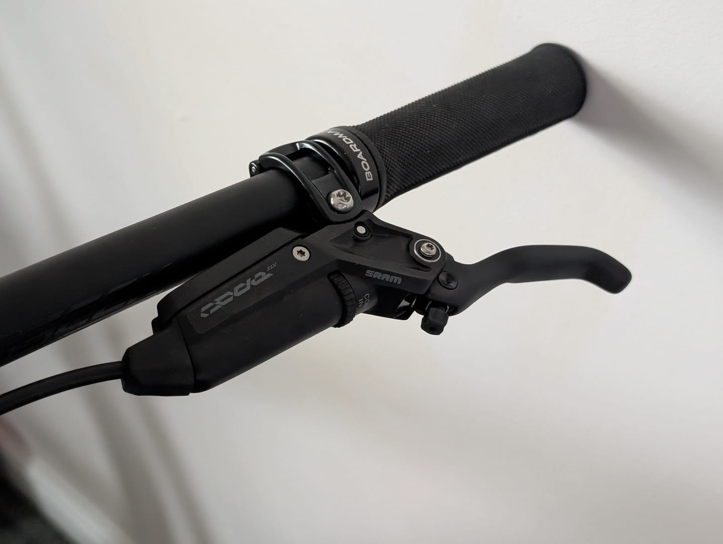 Customer photo review of SRAM Code Stealth Silver Disc Brake Set