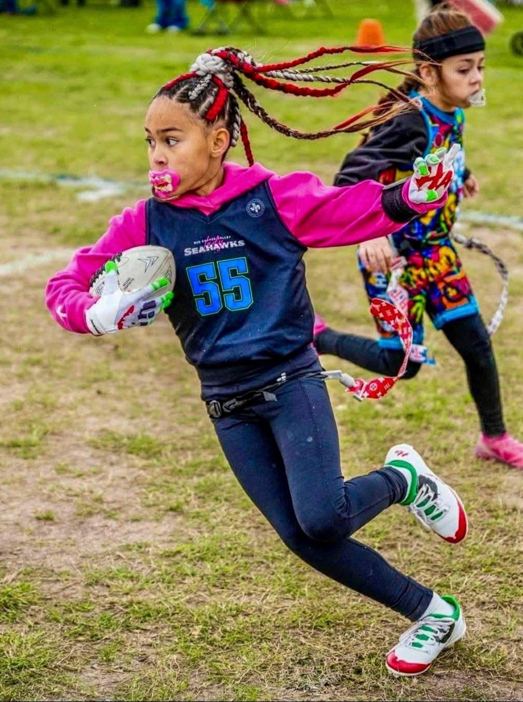 Customer photo review of The Officially Licensed Joker Youth Football Cleats - Velocity 2.0 by Phenom Elite
