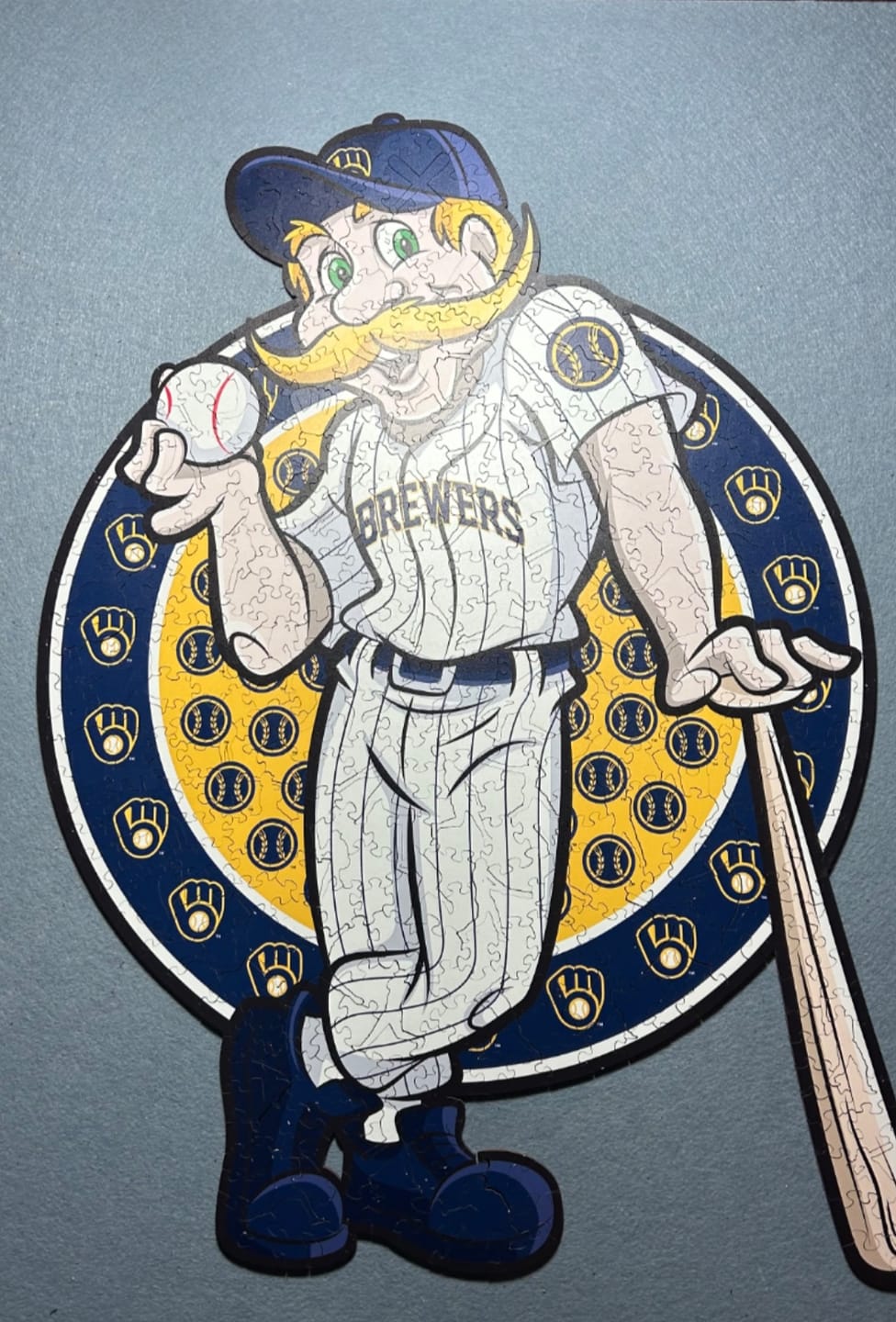 Customer photo review of Milwaukee Brewers™ Mascot - Wooden Puzzle