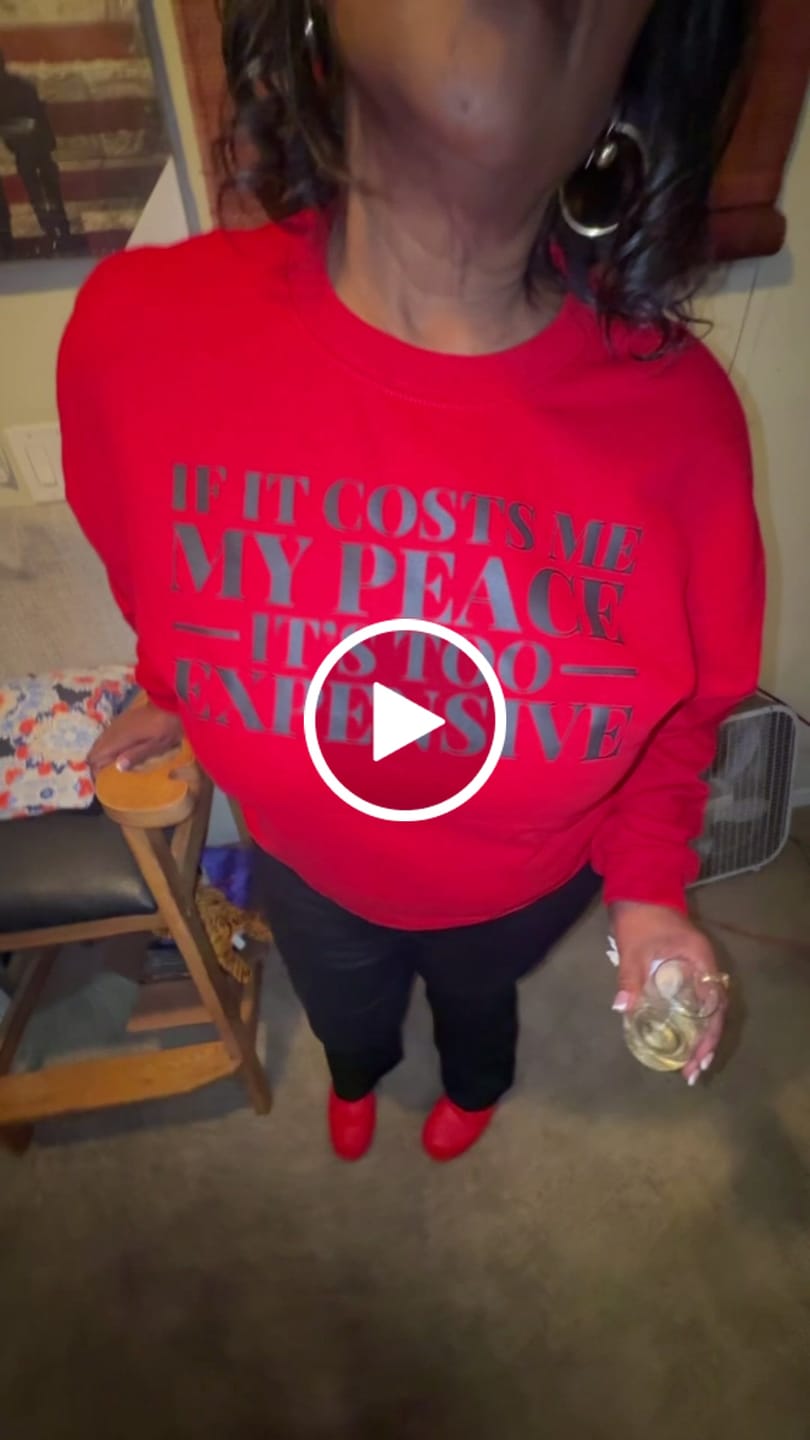 Customer video review of It's Too Expensive Sweatshirt