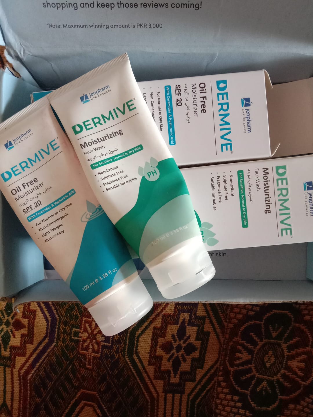 Customer photo review of Dermive Moisturizing Wash