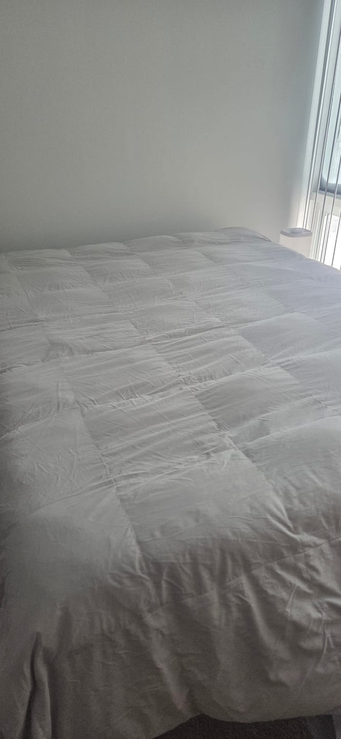 Customer photo review of Organic Cotton Goose Down Comforter