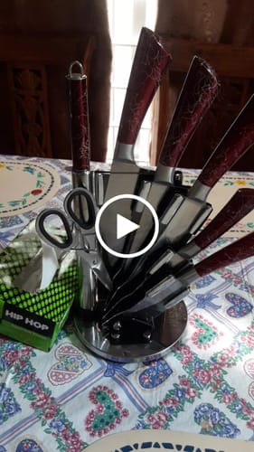 Customer video review of Bass Kitchen Knives Set - German Lot