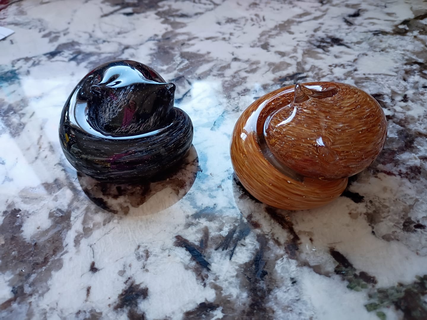 Customer photo review of Sleeping Cat with Infused Cremation Ashes