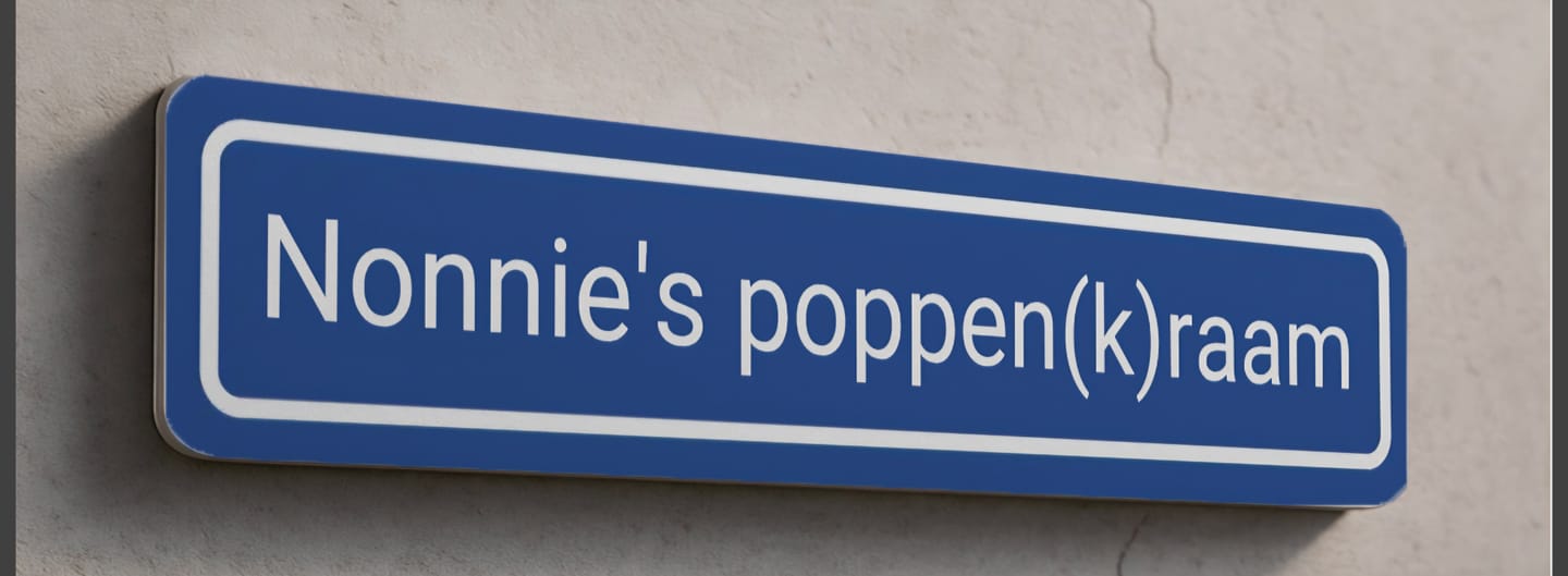 Customer photo review of Gepersonaliseerd straatnaambord met eigen tekst