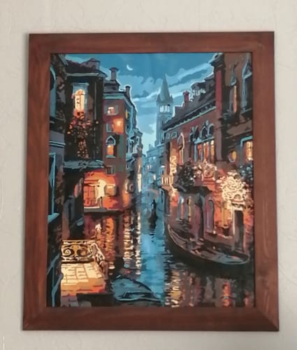 Customer photo review of Custom Landscape Paint By Numbers