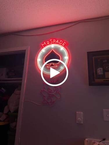 Customer video review of Mr Spade - Premium Neon Artwork