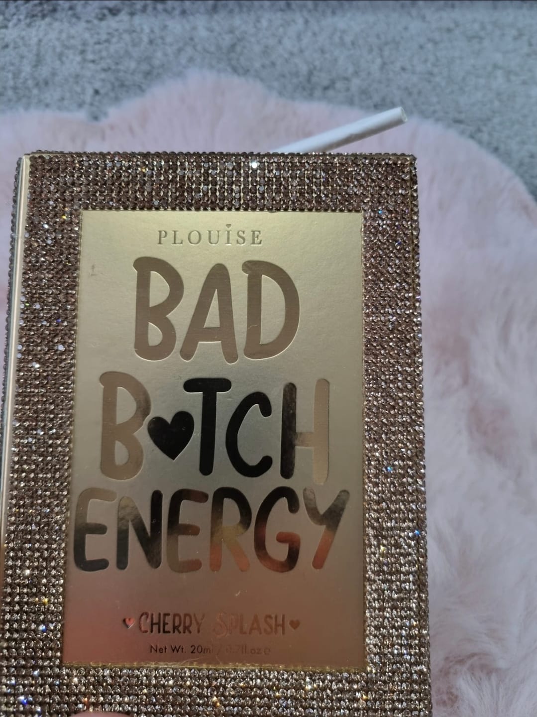 Customer photo review of P. Louise Crystal Bad Bitch Energy Lip Duo