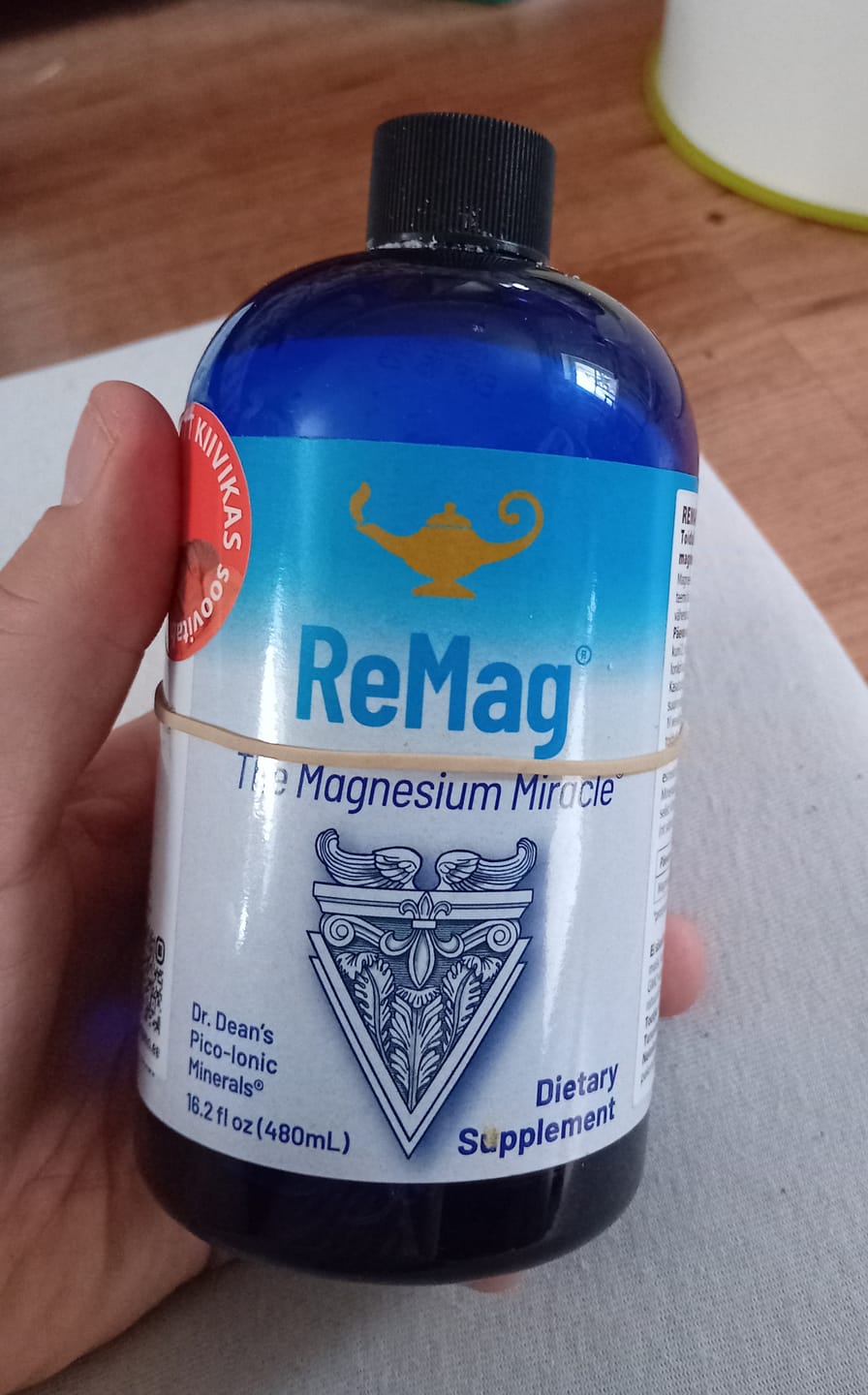 Customer photo review of ReMag® Liquid Magnesium, 480ml (toidulisand magneesiumiga)