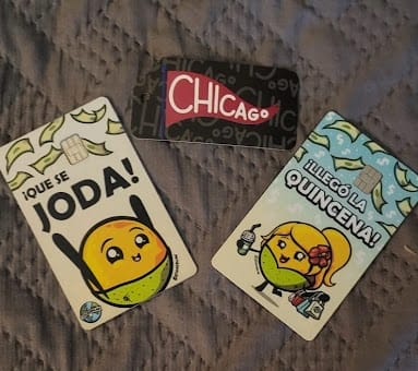 Customer photo review of Llegó la Quincena - Sticker para Tarjeta de Crédito