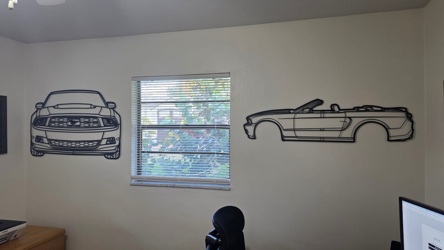 Customer photo review of Your Personalized Car Metal Wall Art - MT1113