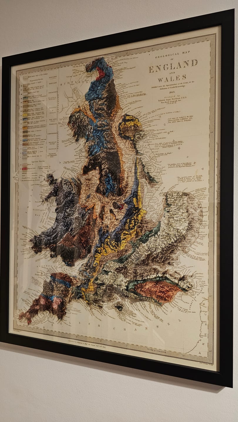 Customer photo review of Old Geological Map of England & Wales by Roderick Impey Murchison, 1843
