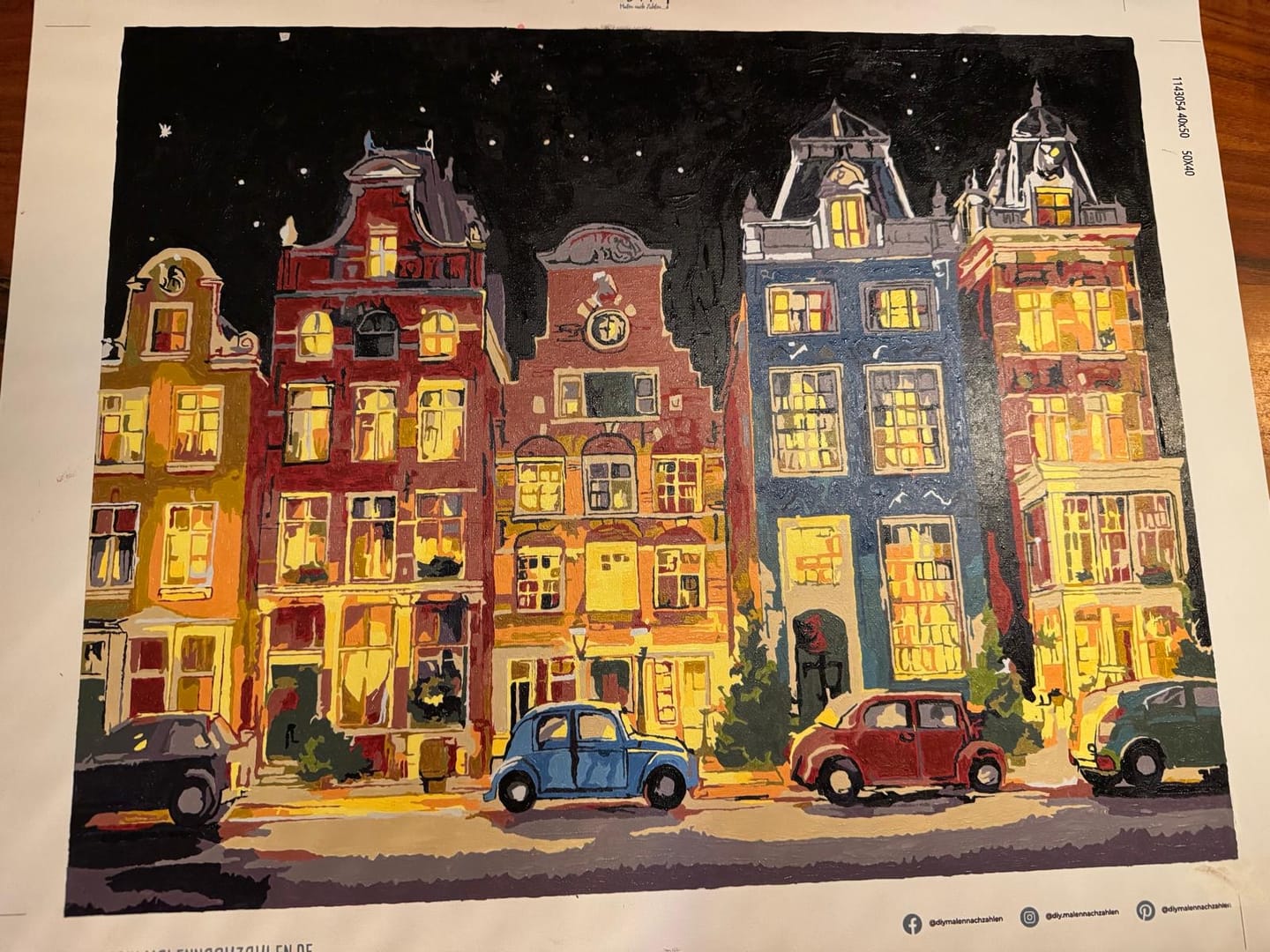 Customer photo review of Malen nach Zahlen - Heiligabend in Amsterdam