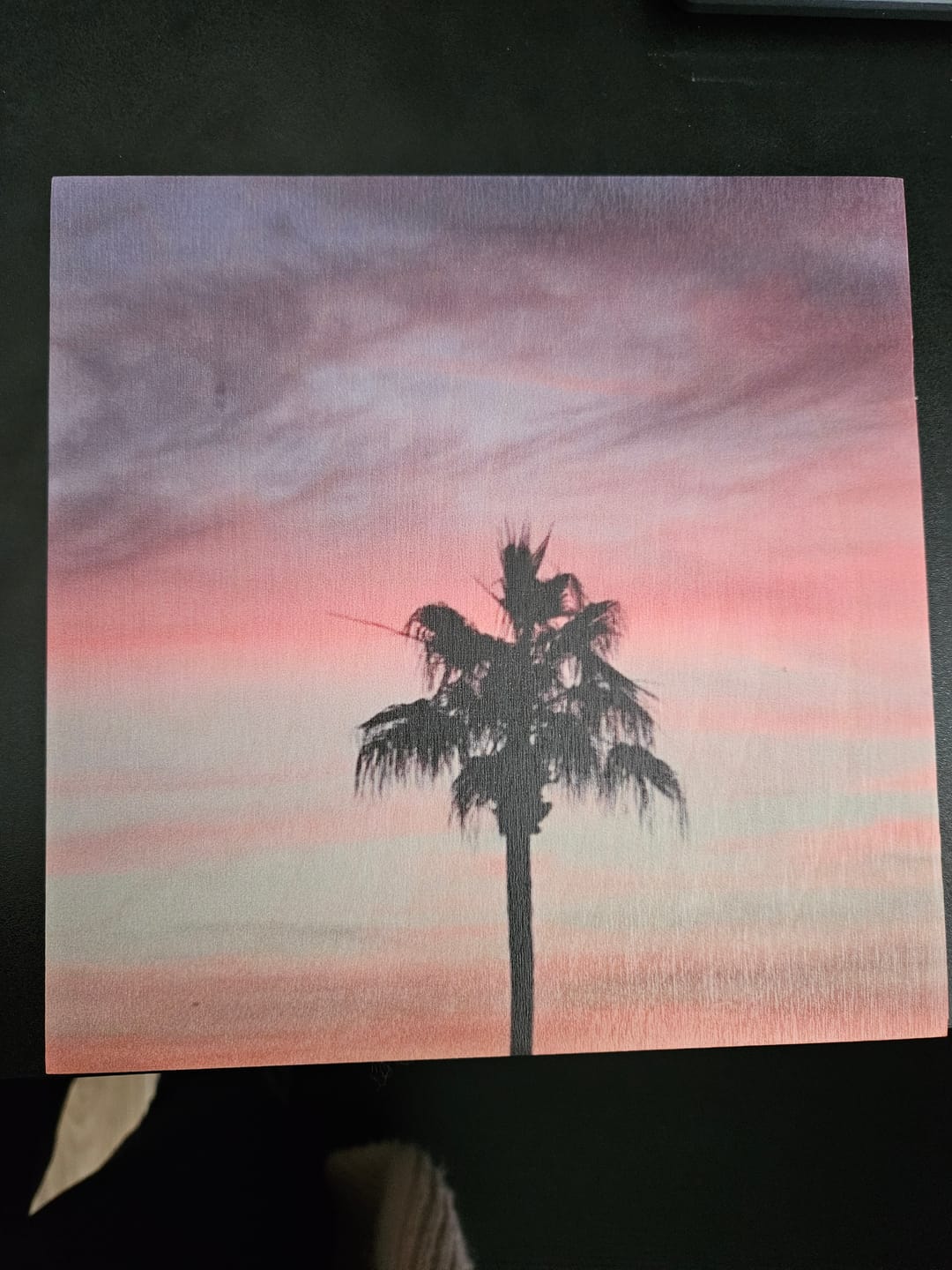 Customer photo review of Birch Vintage Matte Square Wood Print