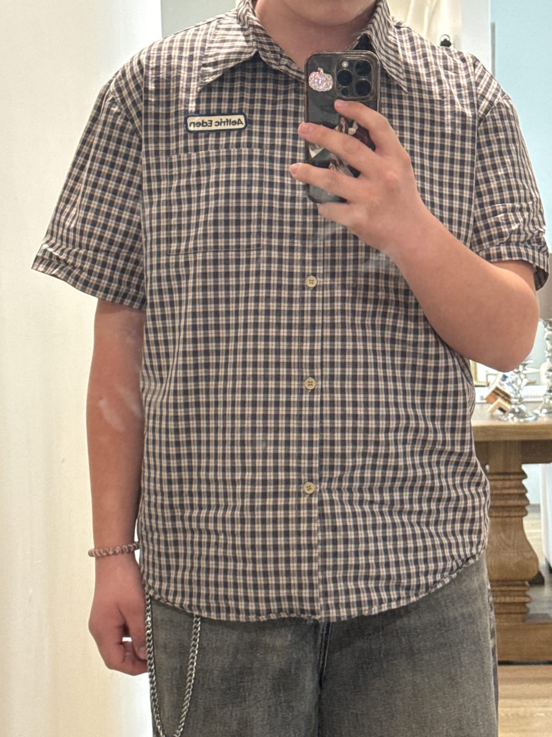 Customer photo review of Aelfric Eden Plaid Shirt