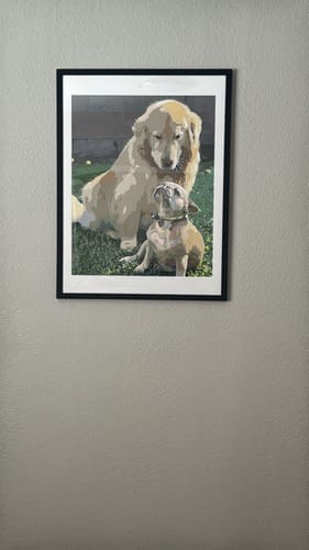 Customer photo review of Custom Paint By Numbers Kit