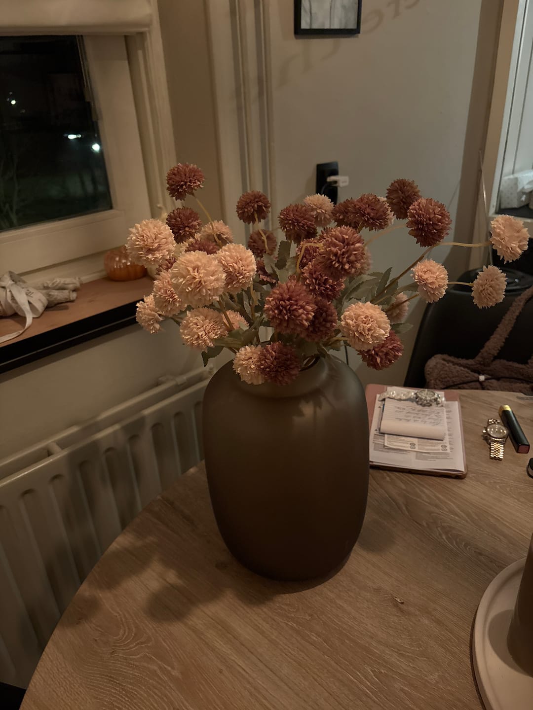 Customer photo review of Zijden Kiku Bloemen - Crème Mix