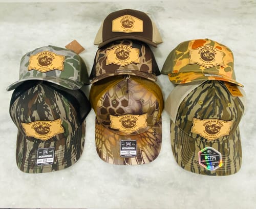 Customer photo review of Custom Leather Patch Hats Richardson 115 Laser Engraved