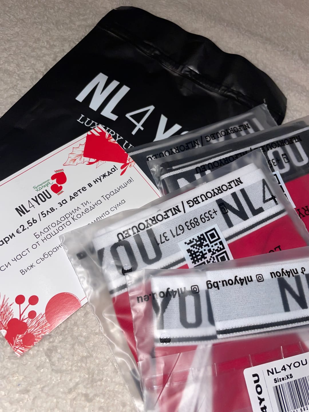 Customer photo review of Red & Black - Памучни прашки / бикини