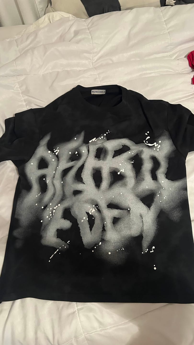 Customer photo review of Aelfric Eden Washed Abstract Graphic Tee