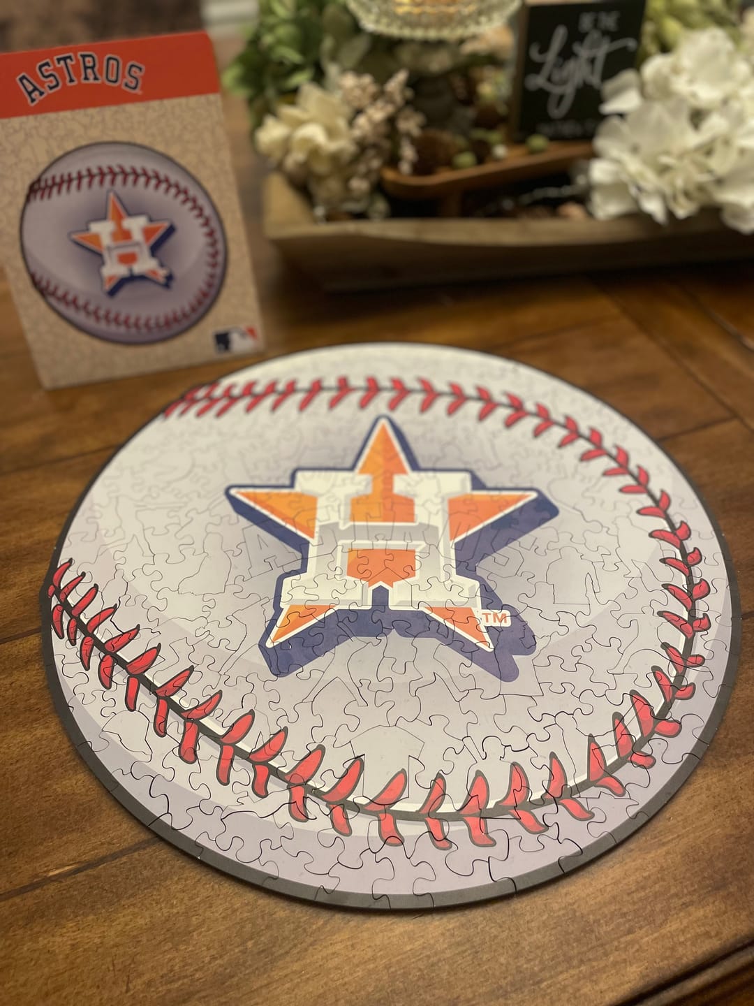 Customer photo review of Houston Astros™ - Wooden Puzzle