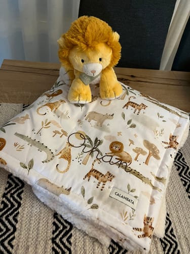 Customer photo review of Manta Borreguito personalizada Nala