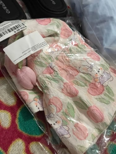 Customer photo review of Floral Tulip Flying Sleeve Dress